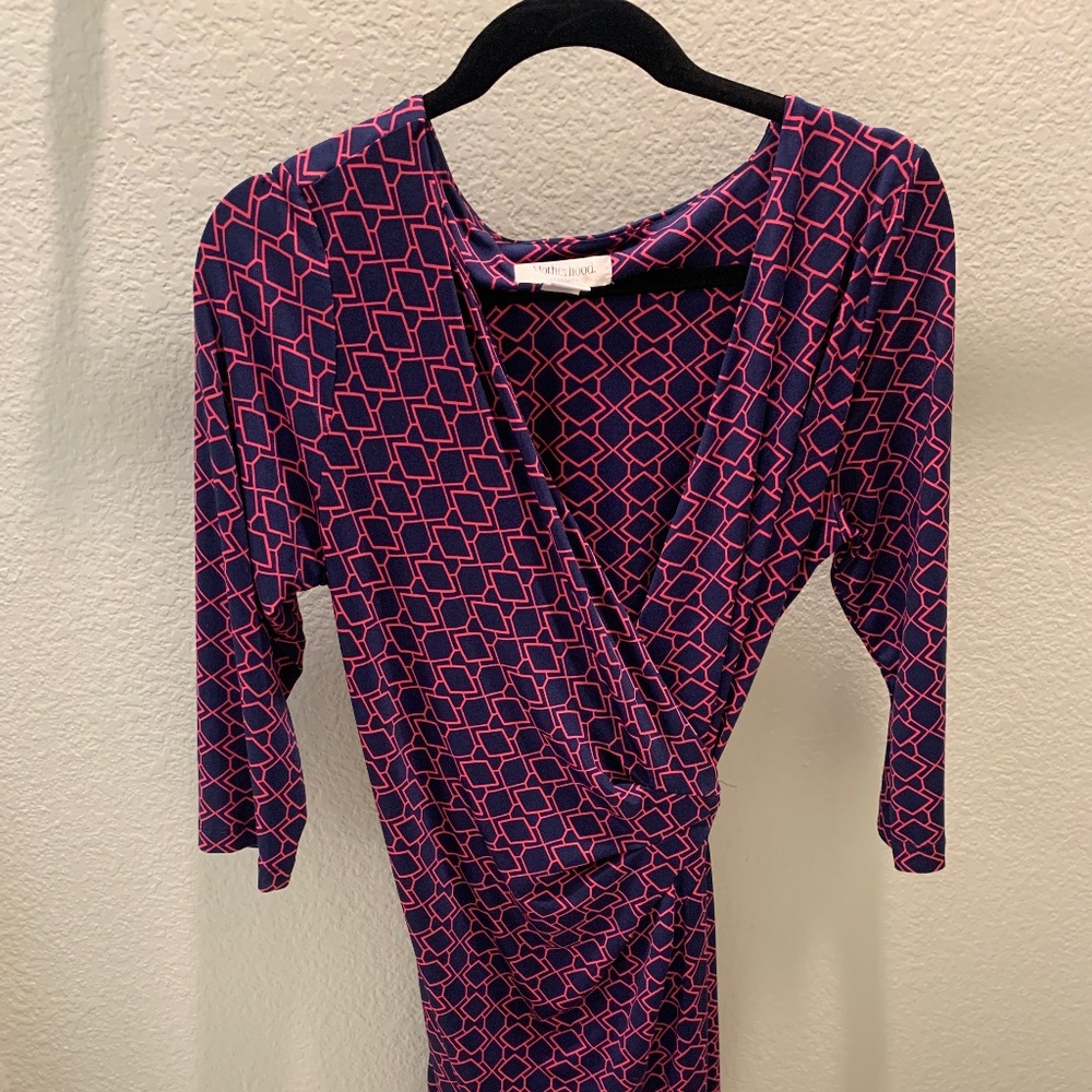 Motherhood wrap dress